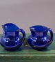 Holmegaard Danish art-glass, pair of creamers of 
dark blue glass