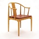 A China-armchair, beech. Made by Fritz Hansen