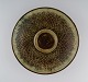 Gerd Bøgelund for Royal Copenhagen. Large bowl in glazed ceramics. Beautiful 
sung glaze. Mid-20th century.
