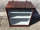Dark lacquered 
wooden cabinet 
with glass 
door, inside 
with gray 
paint. Nice 
condition. ...