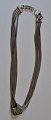 Necklace in 
sterling 
silver, Rebild 
Art, Skørping 
(2000 - 2016), 
Denmark. 6 row. 
Length: 47 cm. 
...