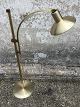 Small floor lamp with height-adjustable drawbar. Denmark 1970s.Height vertical bar: 105 cm