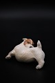 Royal Copenhagen porcelain figurine of a sealyham terrier. 
RC#3087. 1.sort. L:10cm.