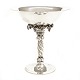 A large Georg Jensen grape tazza, sterlingsilver. Designed by Georg Jensen 1918. 
#264A. H: 27,4cm. W: 1.380gr