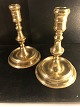 A set of Næstved candlesticks in brass, in good condition.from the beginning of the 1800s.  ...