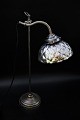 Old French 
Bureau table 
lamp with 
original 
lampshade in 
waffled Mercury 
Glass "poor 
man's ...