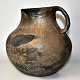Bug jug, black clay, 1700s - 1800s, Denmark. With handle. With decorations on the body. Height ...