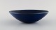 Suzanne Ramie (1905-1974) for Atelier Madoura. Bowl in glazed stoneware. 
Beautiful glaze in dark blue shades. Mid-20th century.
