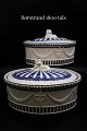 Swedish Rørstrand terrine in faience from the beginning of the 1800s with a lion on top of the ...