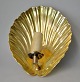 Wall lamp in 
the form of 
seashell, 
brass, art 
deco, Denmark. 
Light arm for 
electric light. 
H .: ...