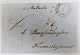 Postage letter 
from Lübeck, 
21.09.1855 to 
Frederikssund. 
Shipped with 
the steamship 
Malmöe