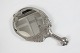 Mogens Ballin (1871-1914)Art and Craft hand mirror made of pewterwith crane motifSign: ...