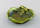 Zsolnay bowl in glazed stoneware modeled with crayfish. Beautiful eozin glaze. 
Mid-20th century.
