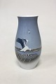 Bing & Grondahl 
Art Nouveau 
Vase with Stork 
Nest No 
1302/6250. 
Measures 21 cm 
/ 8 17/64 in.