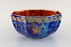Rosenthal bowl in orange and blue glazed porcelain with hand-painted butterflies 
and gold decoration. 1920s / 30s.
