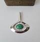 N.E.From 
vintage pendant 
in silver with 
green stone
Stamp: 
N.E.From - 
Sterling - ...