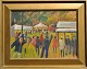 Sørensen, Jens 
(1887 - 1953) 
Denmark: Motif 
fra Bakken. Oil 
on masonite. 
Signed. 30 x 42 
...