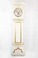 Grandfather clock of white painted wood decorated with gold, in great antique condition from the ...