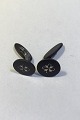 Georg Jensen 
Iron/Silver 
Cuff Links No 
5015 Measures 
1.7 cm (0 43/64 
in) Diam Weight 
10.2 gr/0.36 oz