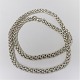 Silver FOPE 
Star necklace 
90 cm (925S / 
18kt). Long 
silver necklace 
with gold rings 
inside