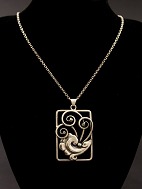 Chain with art deco pendant