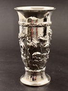 Art nouveau silver vase