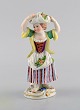 Antik Meissen porcelænsfigur. Pige. Model 147. Ca. 1900.
