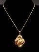 14 ct. gold necklace and pendant