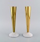 Tom Dixon (b. 
1958), British 
designer. A 
pair of 
candlesticks in 
brass and 
marble. Clean 
design, ...
