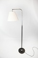 Floor lamp of chrome and black painted metal of Danish design from the 1970s. 141 x 25 cm.