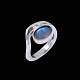 Toftegaard - 
Denmark. 14k 
White Gold Ring 
with black Opal 
og Diamond 
0,04ct.
Designed and 
...