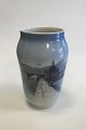 Royal Copenhagen Vase No 2860/1217 with Motif of Pier