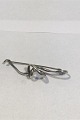 Georg Jensen Sterling Silver Brooch Forget-Me-Knot Torun No 384