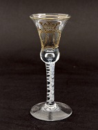 Wine glass with crowned M