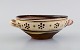 Gutte Eriksen 
(1918-2008), 
own workshop. 
Ear bowl with 
handles in 
glazed 
stoneware. 
Danish ...