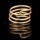 Anni & Bent Knudsen ring. Anni & Bent Knudsen, spiralring i 18kt guld. Ringstr. 
55