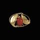 Evald Nielsen. 
Art Nouveau 14k 
Gold Brooch 
with Coral.
Designed and 
crafted by 
Evald Nielsen 
...