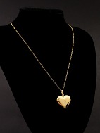 Gold chain and heart