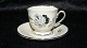 Coffee cup #Sortrose KpmCopenhagen Porcelain PaintingHeight 6.5 cmSOLD