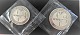 Iceland. Silver coins Kr. 500 & Kr. 1000 1974 in original case. Proof