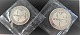 Iceland. Silver 
coins Kr. 500 & 
Kr. 1000 1974 
in original 
case. Proof