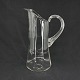 Height 25 cm.Beautiful mouth-blown jug with nice wide optics.Jugs of this type are ...