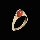 Henning 
Ulrichsen - 
Denmark. 14k 
Gold Ring with 
Coral.
Designed and 
crafted by 
Henning ...