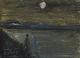 Svend Aage 
Tauscher 
(1911-1984), 
Danish artist. 
Oil on canvas. 
Modernist 
landscape with 
couple ...
