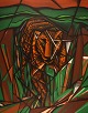 J.L. Gossmann, 
French artist. 
Oil on canvas. 
Panther in 
landscape. 
Cubist style. 
Dated ...
