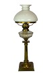 Kerosene lamp 
of brass with 
shade of white 
opaline glass 
from around 
1860. The lamp 
is in great ...