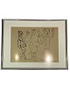 Drawing with number 27/972 and with silver coloured frame. 31.5 x 41 cm.Great condition
