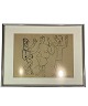 Drawing with 
number 27/972 
and with silver 
coloured frame. 

31.5 x 41 cm.
