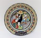 Bjorn Wiinblad. 
Rosenthal. 
Christmas plate 
1977. Diameter 
28,5 cm