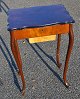 Polished walnut sewing table, nyrococo, 19th century Denmark. With capriole legs. With folding ...